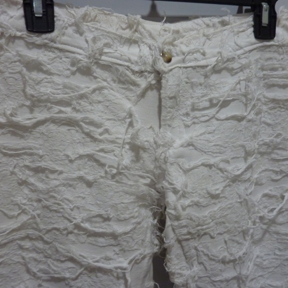 VINTAGE Y2K RIO COLLECTION WHITE WOMENS STACKED STRETCH PANTS LEGGING SIZE XL - Picture 3 of 9